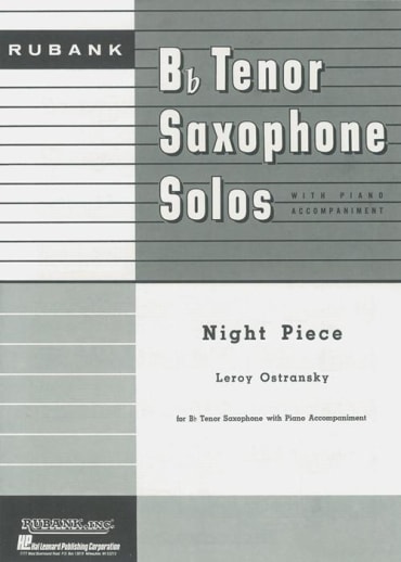 Night Piece<br>for Bb Tenor Saxophone & Piano