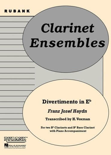 Divertimento in Eb<br>for Bb Clarinet Trio (2 Bb Clarinet & Bb Bass Clarinet)