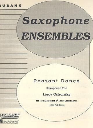 Peasant Dance<br>for Saxophone Trio (AAT)