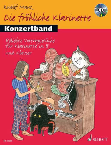 Die fröhliche Klarinette<br>Konzertband (+CD)