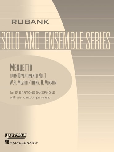 Menuetto<br>(from Divertimento No.1)<br>for Eb Baritone Saxophone & Piano