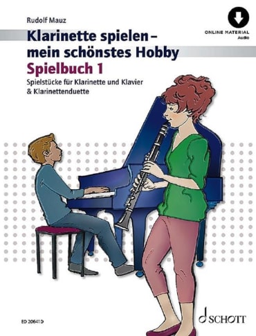 Klarinette Spielen - mein schönstes Hobby - Spielbuch 1<br>1-2 Klarinetten, Klavier ad lib.<br>+ Online Audio