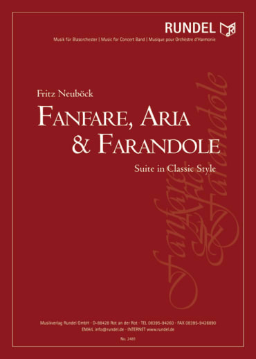 ファンファーレ、アリア＆ファランドール（フリッツ・ノイベック）【Fanfare, Aria & Farandole】