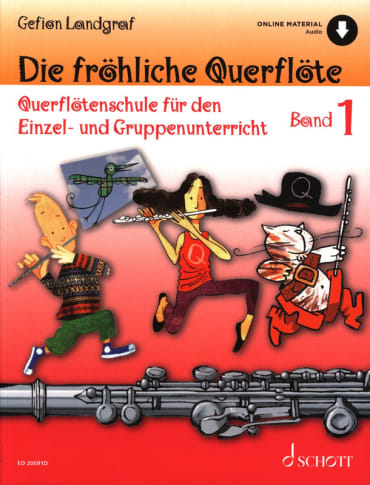 Die fröhliche Querflöte - Band 1<br>+ Online Audio