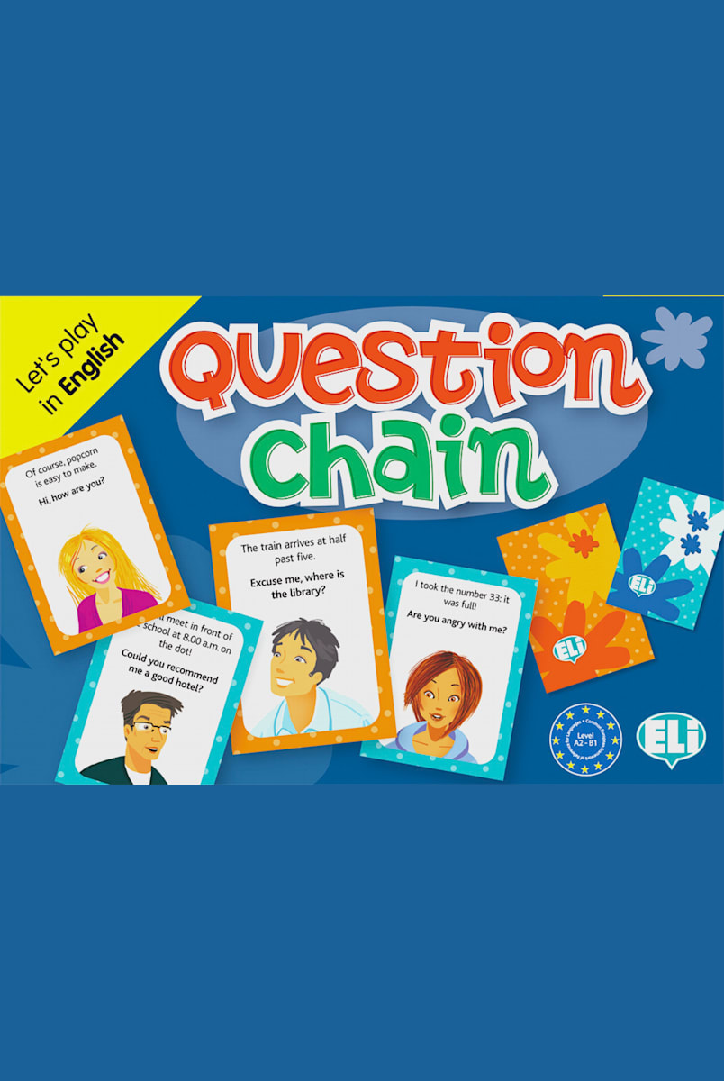 Question Chain Spiel mit 2 Sets à 66 Spielkarten und Spielanweisung