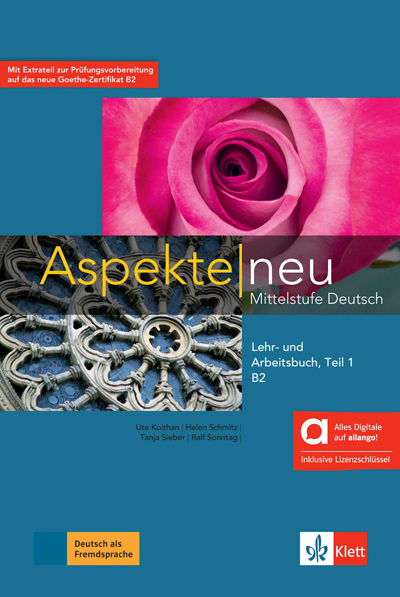 Aspekte neu B2 Teil 1 - Hybride Ausgabe allango: Lehr- und Arbeitsbuch