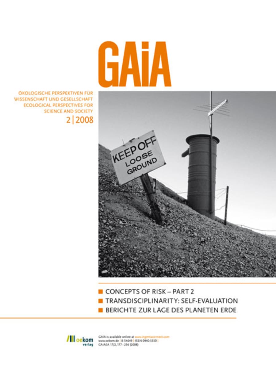 Gaia 02 2008 Oekom Verlag 9862