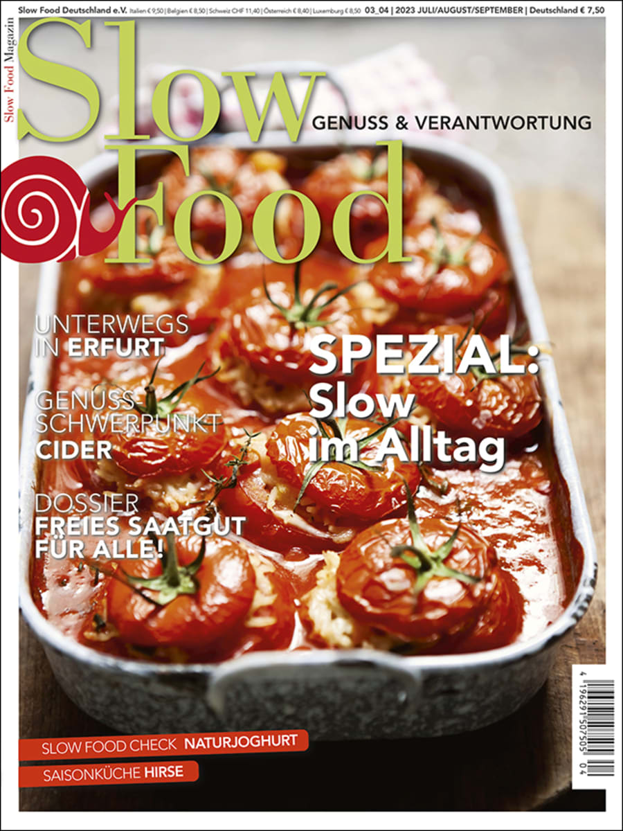 Dossier: Freies Saatgut fr alle! - Slow Food Magazin 03-04 - 2023 | oekom  verlag