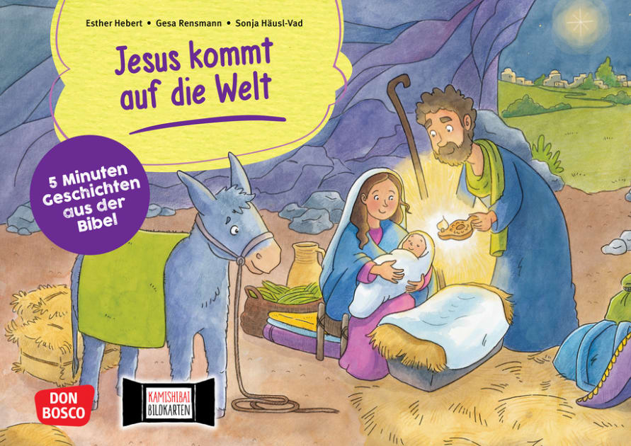 Jesus Kommt Auf Die Welt Kamishibai Bildkartenset 5 Minuten Geschichten Aus Der Bibel Mein 9410