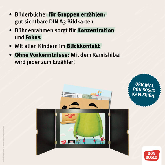 Reihenbild zu Abenteuer mit Karlchen. Kamishibai Bildkartenset