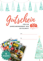 Gutschein für ein BIO-Geschenkabo