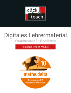 61200 mathe.delta NRW click & teach 10 Box