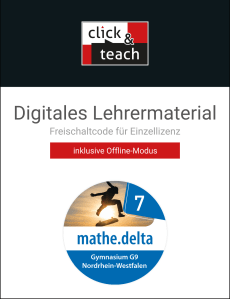 61197 mathe.delta NRW click & teach 7 Box