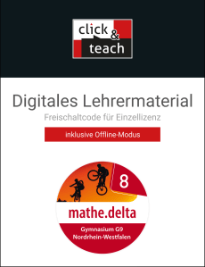 61198 mathe.delta NRW click & teach 8 Box