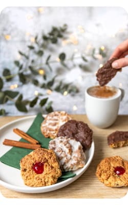 Elisenlebkuchen auf einem Teller