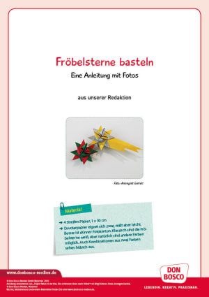 Bastelanleitung Fur Frobelsterne Gemeinde Don Bosco Verlag