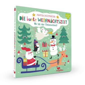 Cover Die bunte Weihnachtszeit Wo ist der Unterschied Suchen Pappbilderbuch von Nastja Holtfreter