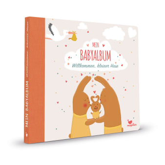 Cover Mein Babyalbum Willkommen, kleiner Hase Album Beschäftigung von Anna Taube und Susanne Schiefelbein