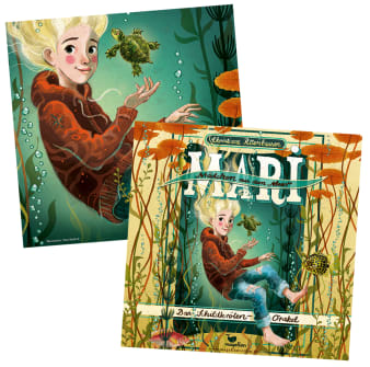 Innenansicht1 CD Hülle mit Illustration von Mädchen unter Wasser darauf