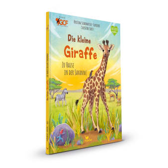 Cover, Giraffe in der Savanne 