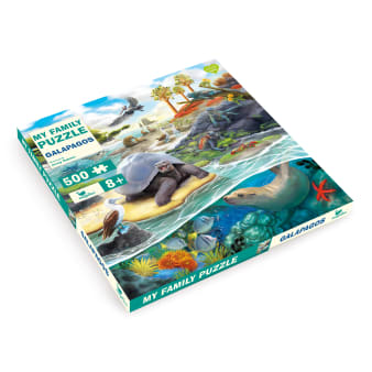 Cover, Lebensraum Galapagos mit vielen Tieren, die dort leben