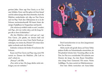 Innenseiten, Fließtext mit der Illustration von tanzenden Kindern