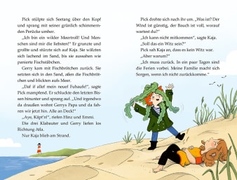 Innenseiten, Fließtext, Kinder spielen am Strand
