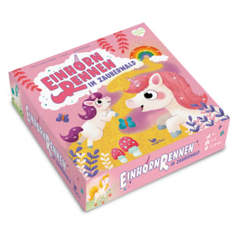 Cover, glitzernde Einhörner in rosa und lila