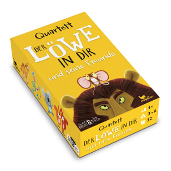 Cover, Maus sitz auf Kopf eines Löwen