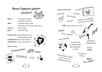 Fließtext mit humorvollen Innenillustrationen