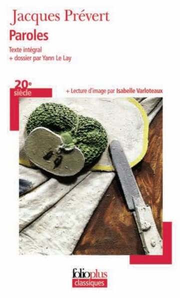 Cover Paroles 978-3-12-597277-3 Jacques Prévert