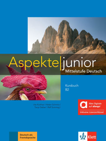 Aspekte junior B2 – Hybride Ausgabe allango: Kursbuch mit Audios