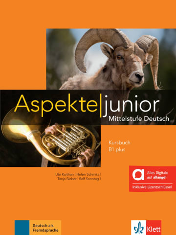 Aspekte junior B1 plus – Hybride Ausgabe allango: Kursbuch mit