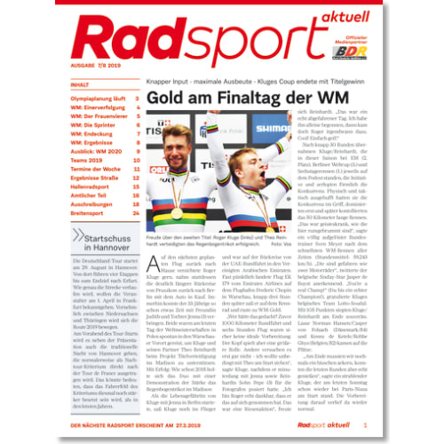 Cover: Radsport 7-8/2019