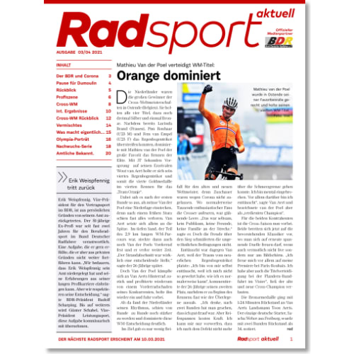 Cover: Radsport 3-4/2021