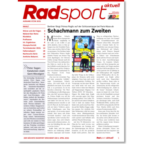 Cover: Radsport 7-8/2021