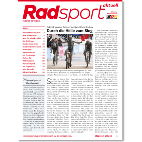 Cover: Radsport 35-36/2021