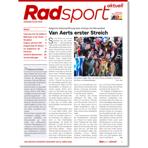 Cover: Radsport 5-6/2022