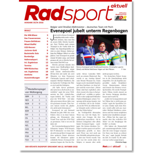 Cover: Radsport 33-34/2022