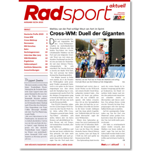 Cover: Radsport 3-4/2023