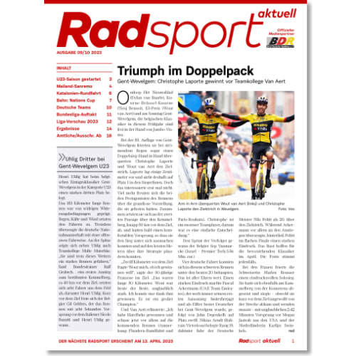 Cover: Radsport 9-10/2023