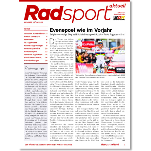 Cover: Radsport 13-14/2023