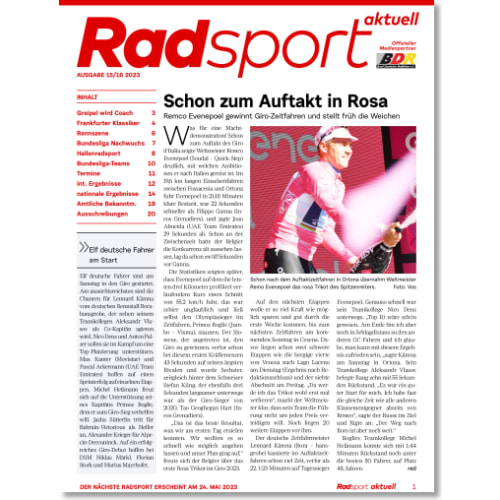 Cover: Radsport 15-16/2023