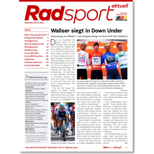 Cover: Radsport 3-4/2024