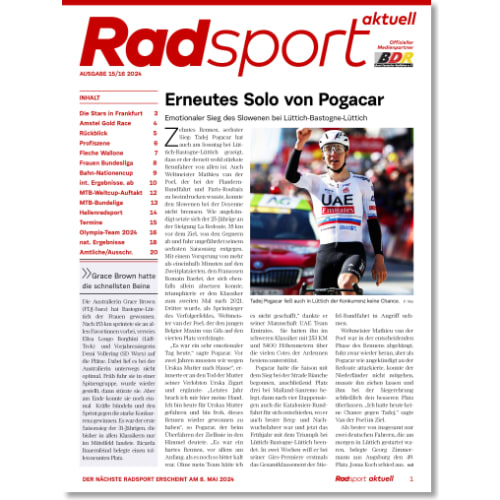 Cover: Radsport 15-16/2024