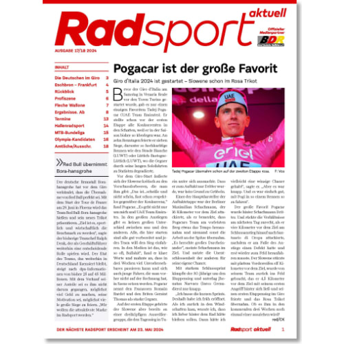 Cover: Radsport 17-18/2024