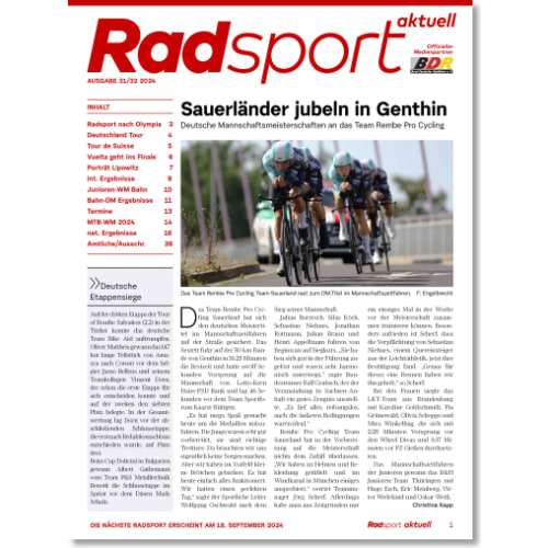 Cover: Radsport 31-32/2024