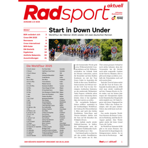 Cover: Radsport 1-2/2025