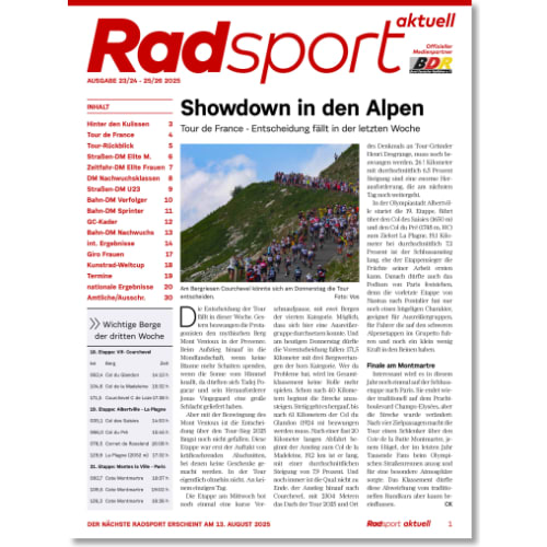 Cover: Radsport 23-26/2025