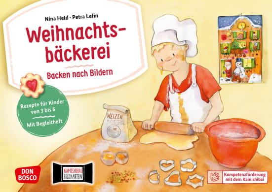 Weihnachtsbäckerei: Backen nach Bildern. Kamishibai Bildkartenset